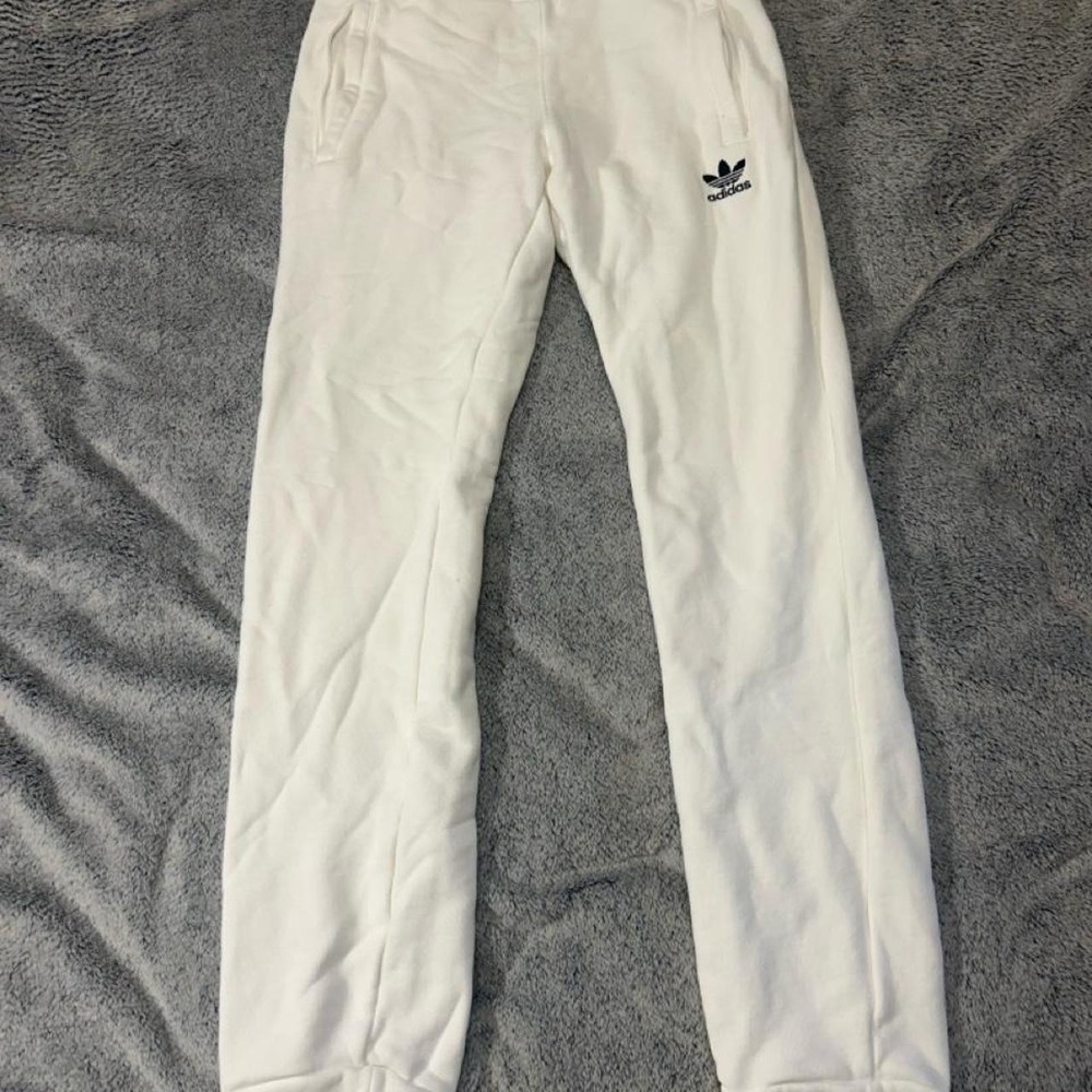 Adidas Originals White Trefoil Sweatpants Size XS